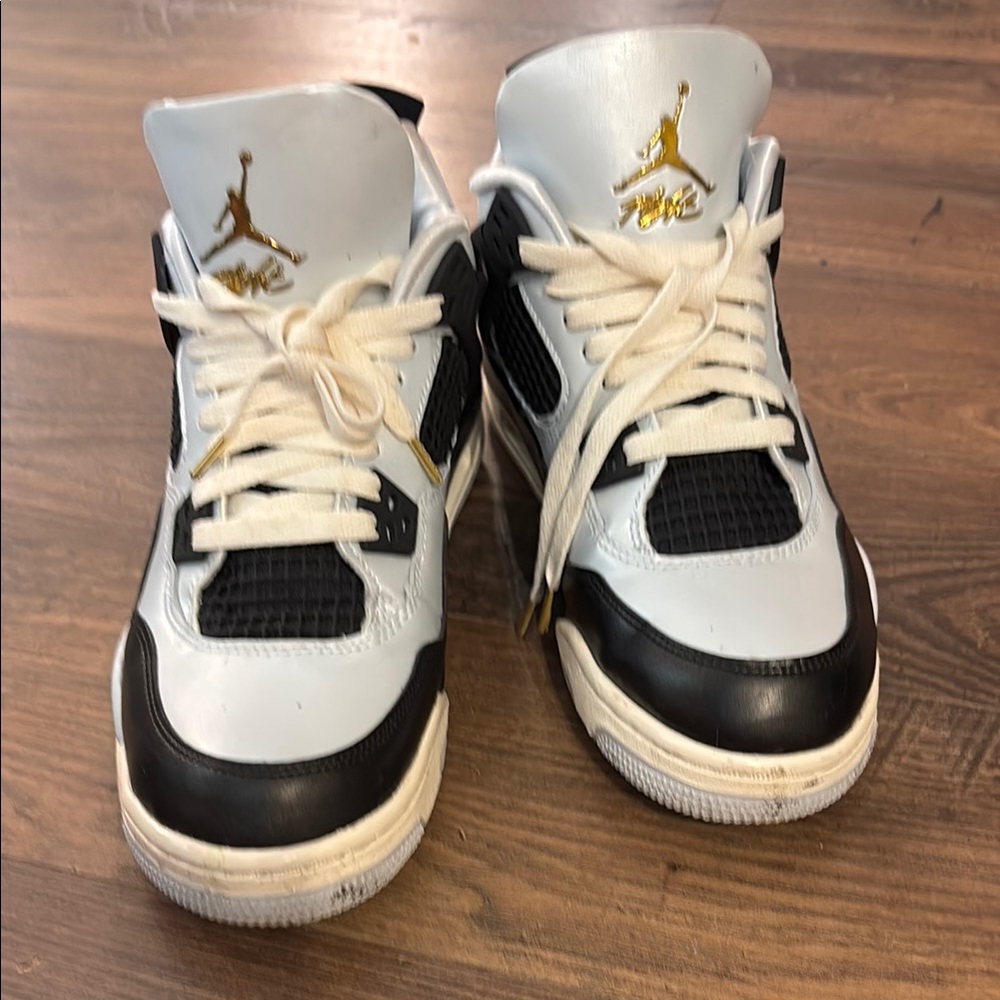 Jordan Black and White High-Top Sneakers